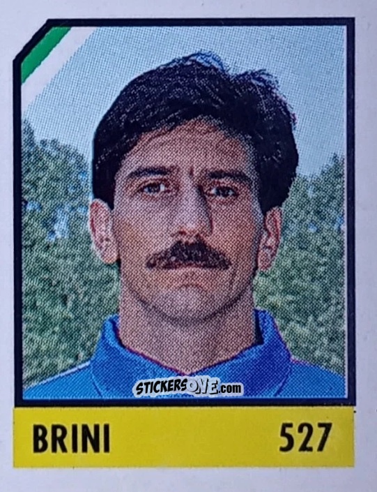 Sticker Brini - Micro Calcio Campionato 1990-1991 n. 527 - Vallardi
