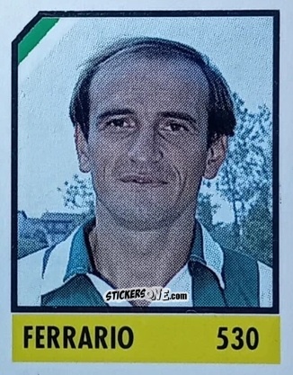 Sticker Ferrario - Micro Calcio Campionato 1990-1991 n. 530 - Vallardi