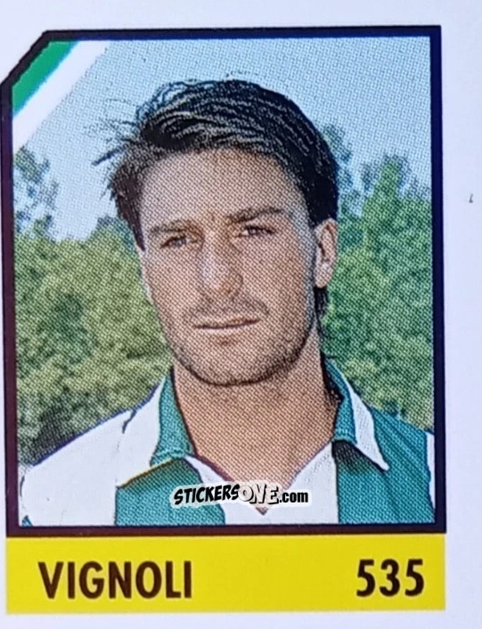 Sticker Vignoli - Micro Calcio Campionato 1990-1991 n. 535 - Vallardi