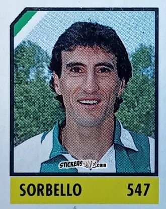 Sticker Sorbello - Micro Calcio Campionato 1990-1991 n. 547 - Vallardi