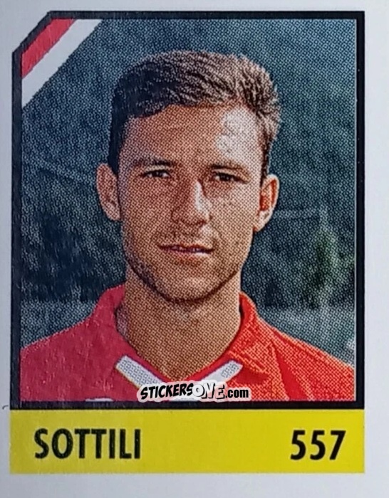 Figurina Sottili - Micro Calcio Campionato 1990-1991 n. 557 - Vallardi
