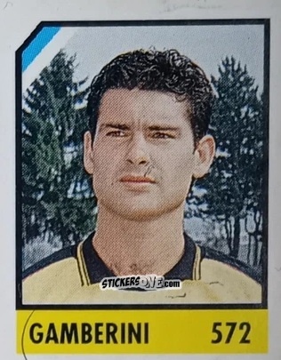 Figurina Gamberini - Micro Calcio Campionato 1990-1991 n. 572 - Vallardi