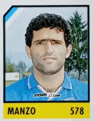 Figurina Manzo - Micro Calcio Campionato 1990-1991 n. 578 - Vallardi