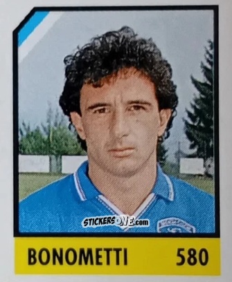 Figurina Bonometti - Micro Calcio Campionato 1990-1991 n. 580 - Vallardi