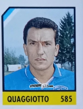 Cromo Quaggiotto - Micro Calcio Campionato 1990-1991 n. 585 - Vallardi