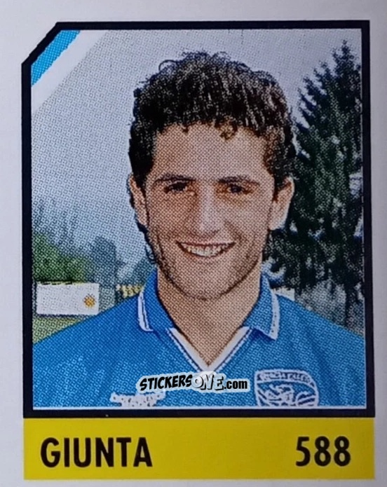 Figurina Giunta - Micro Calcio Campionato 1990-1991 n. 588 - Vallardi