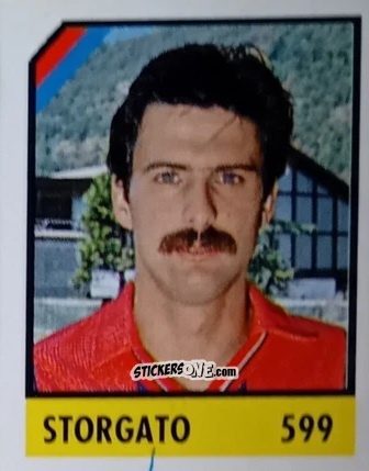 Sticker Storgato - Micro Calcio Campionato 1990-1991 n. 599 - Vallardi