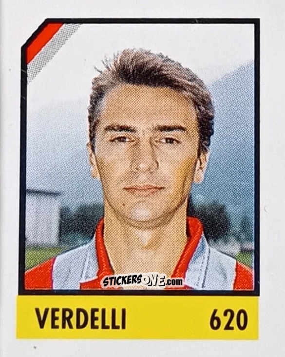 Figurina Verdelli - Micro Calcio Campionato 1990-1991 n. 620 - Vallardi