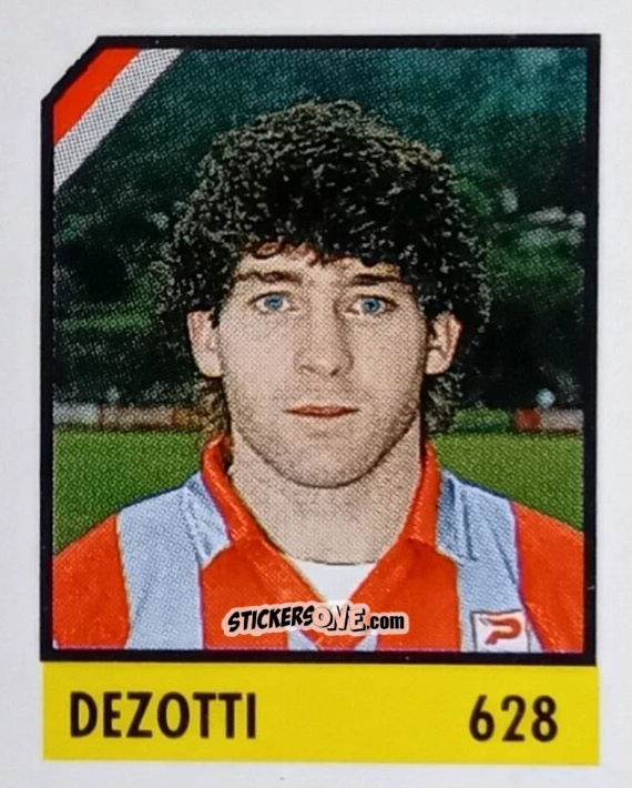 Sticker Dezotti - Micro Calcio Campionato 1990-1991 n. 628 - Vallardi