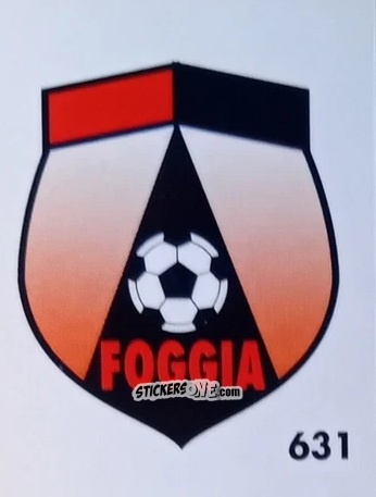 Figurina Stemma Foggia - Micro Calcio Campionato 1990-1991 n. 631 - Vallardi