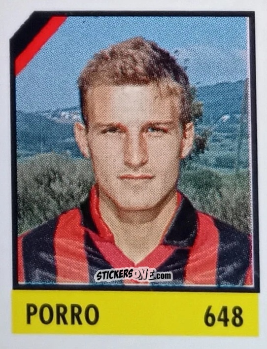 Cromo Porro - Micro Calcio Campionato 1990-1991 n. 648 - Vallardi