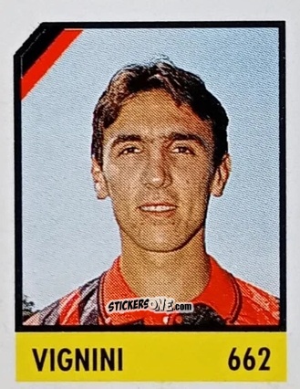 Sticker Vignini - Micro Calcio Campionato 1990-1991 n. 662 - Vallardi