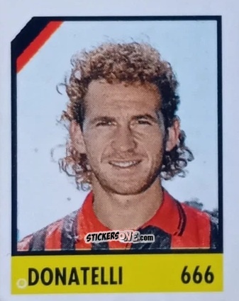 Sticker Donatelli - Micro Calcio Campionato 1990-1991 n. 666 - Vallardi