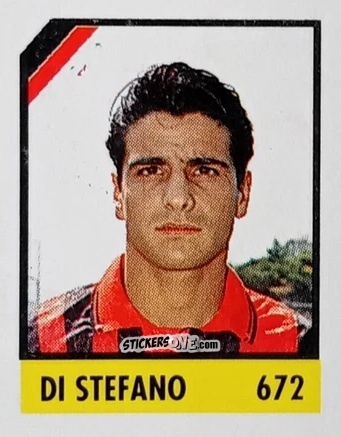 Sticker Di Stefano - Micro Calcio Campionato 1990-1991 n. 672 - Vallardi