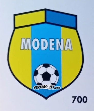 Figurina Stemma Modena - Micro Calcio Campionato 1990-1991 n. 700 - Vallardi