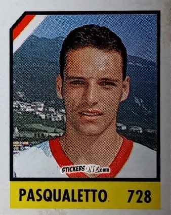 Cromo Pasqualetto - Micro Calcio Campionato 1990-1991 n. 728 - Vallardi