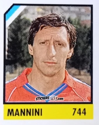 Sticker Mannini - Micro Calcio Campionato 1990-1991 n. 744 - Vallardi