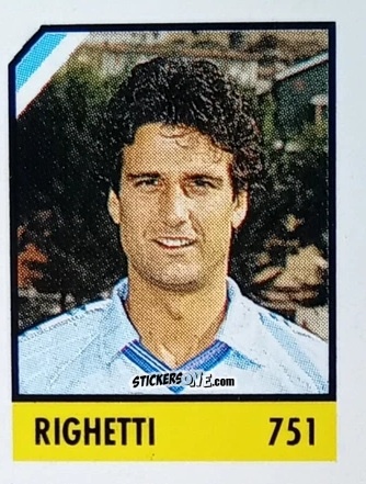 Sticker Righetti - Micro Calcio Campionato 1990-1991 n. 751 - Vallardi