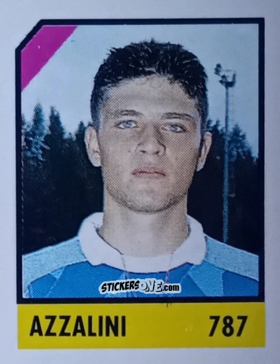 Sticker Azzalini - Micro Calcio Campionato 1990-1991 n. 787 - Vallardi