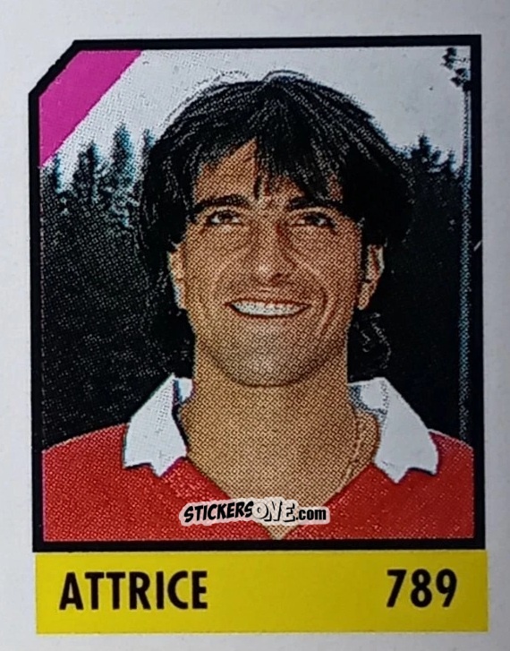 Sticker Attrice - Micro Calcio Campionato 1990-1991 n. 789 - Vallardi