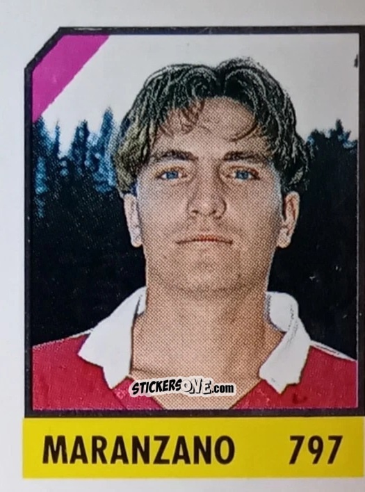 Sticker Maranzano - Micro Calcio Campionato 1990-1991 n. 797 - Vallardi