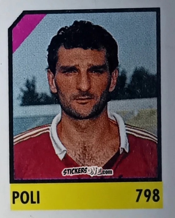 Sticker Poli - Micro Calcio Campionato 1990-1991 n. 798 - Vallardi