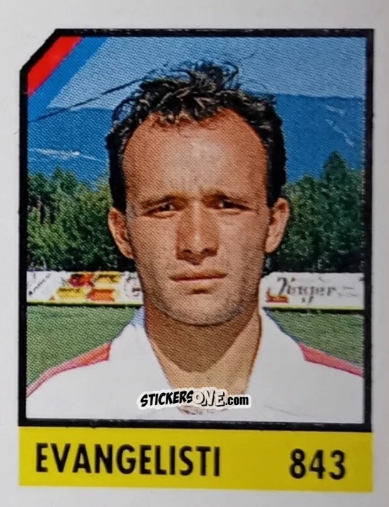 Cromo Evangelisti - Micro Calcio Campionato 1990-1991 n. 843 - Vallardi