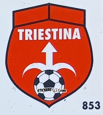 Sticker Stemma Triestina - Micro Calcio Campionato 1990-1991 n. 853 - Vallardi