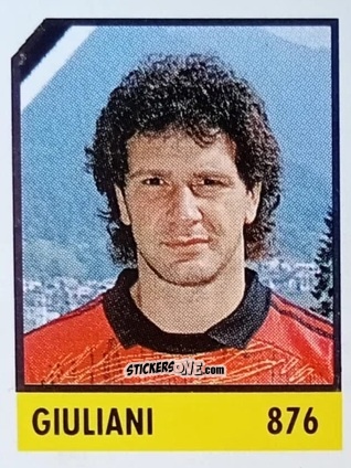 Cromo Giuliani - Micro Calcio Campionato 1990-1991 n. 876 - Vallardi