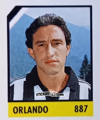 Figurina Orlando An. - Micro Calcio Campionato 1990-1991 n. 887 - Vallardi