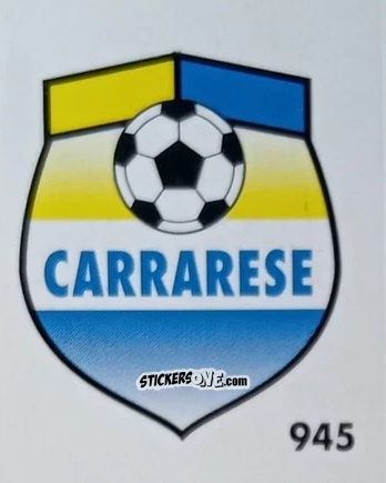 Cromo Stemma Carrarese - Micro Calcio Campionato 1990-1991 n. 945 - Vallardi