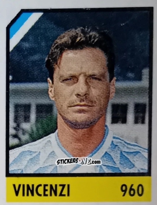Figurina Vincenzi - Micro Calcio Campionato 1990-1991 n. 960 - Vallardi
