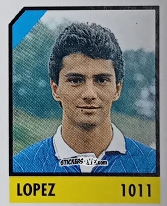 Figurina Lopez - Micro Calcio Campionato 1990-1991 n. 1011 - Vallardi