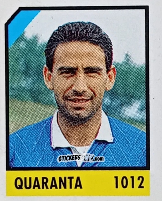 Figurina Quaranta - Micro Calcio Campionato 1990-1991 n. 1012 - Vallardi
