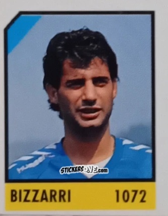 Figurina Bizzarri - Micro Calcio Campionato 1990-1991 n. 1072 - Vallardi