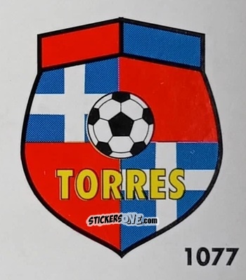 Cromo Stemma Torres - Micro Calcio Campionato 1990-1991 n. 1077 - Vallardi