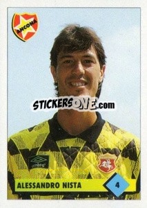 Sticker Alessandro Nista - Calcio 1992-1993 n. 4 - Merlin