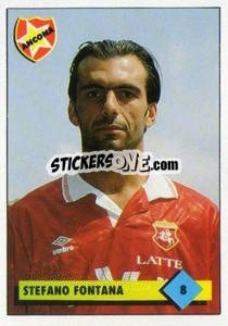 Sticker Stefano Fontana - Calcio 1992-1993 n. 8 - Merlin