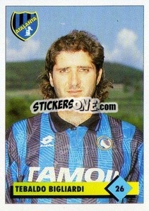 Figurina Tebaldo Bigliardi - Calcio 1992-1993 - Merlin