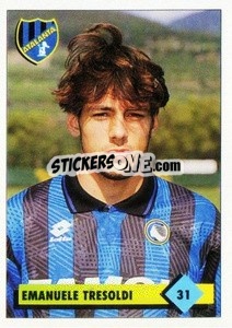Cromo Emanuele Tresoldi - Calcio 1992-1993 - Merlin