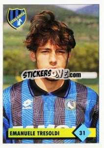 Sticker Emanuele Tresoldi - Calcio 1992-1993 n. 31 - Merlin
