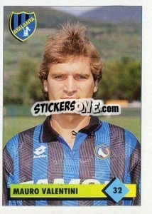 Figurina Mauro Valentini - Calcio 1992-1993 - Merlin