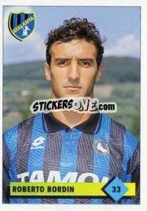 Sticker Roberto Bordin - Calcio 1992-1993 - Merlin