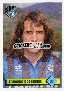 Sticker Leonardo Rodriguez - Calcio 1992-1993 n. 37 - Merlin