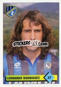 Figurina Leonardo Rodriguez - Calcio 1992-1993 - Merlin