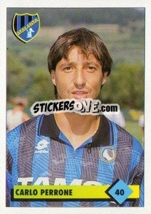 Figurina Carlo Perrone - Calcio 1992-1993 - Merlin