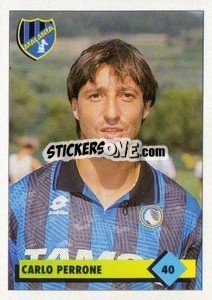 Sticker Carlo Perrone - Calcio 1992-1993 n. 40 - Merlin