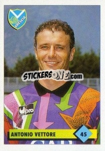 Figurina Antonio Vettore - Calcio 1992-1993 - Merlin