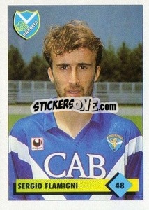 Figurina Sergio Flamigni - Calcio 1992-1993 - Merlin