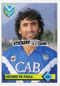 Figurina Luciano De Paola - Calcio 1992-1993 - Merlin